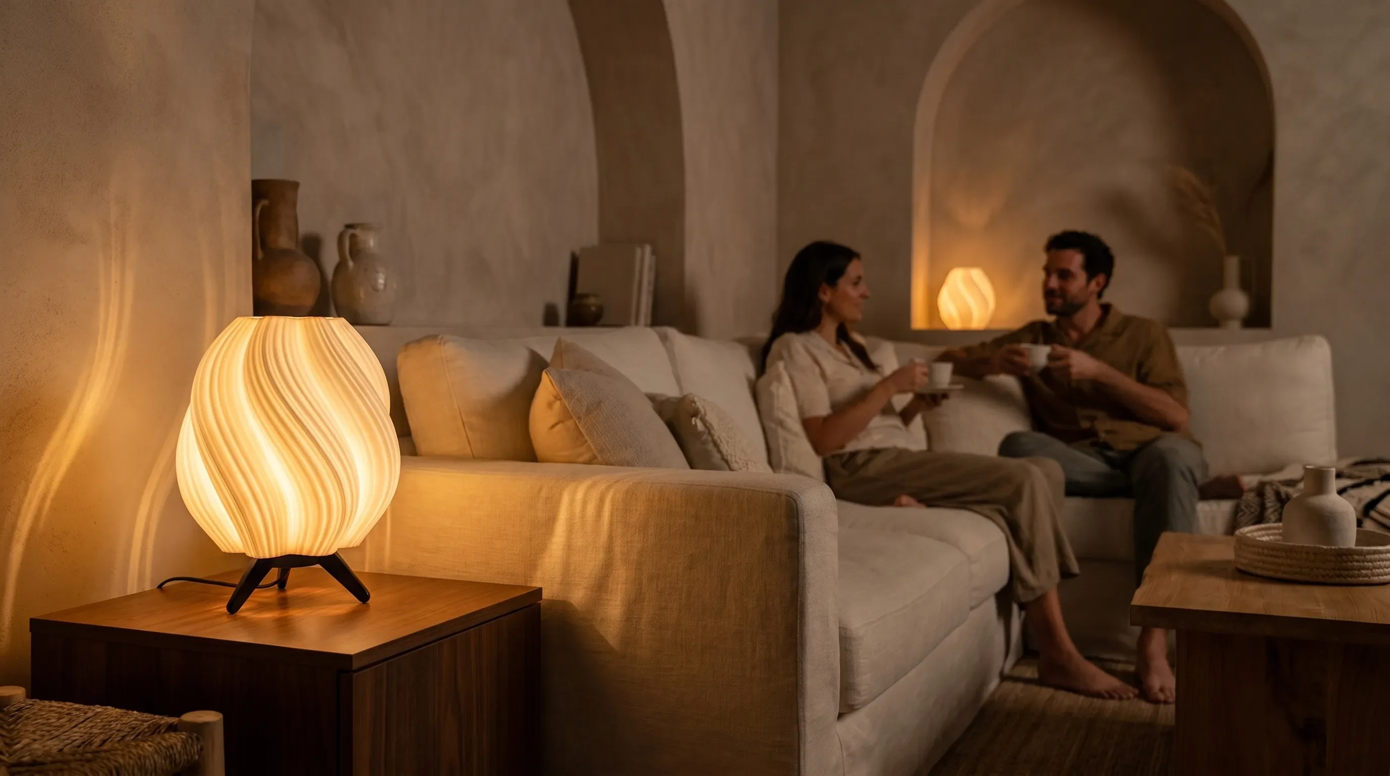 Lampe 3D design d auteur avec ampoule LED E27 incluse
