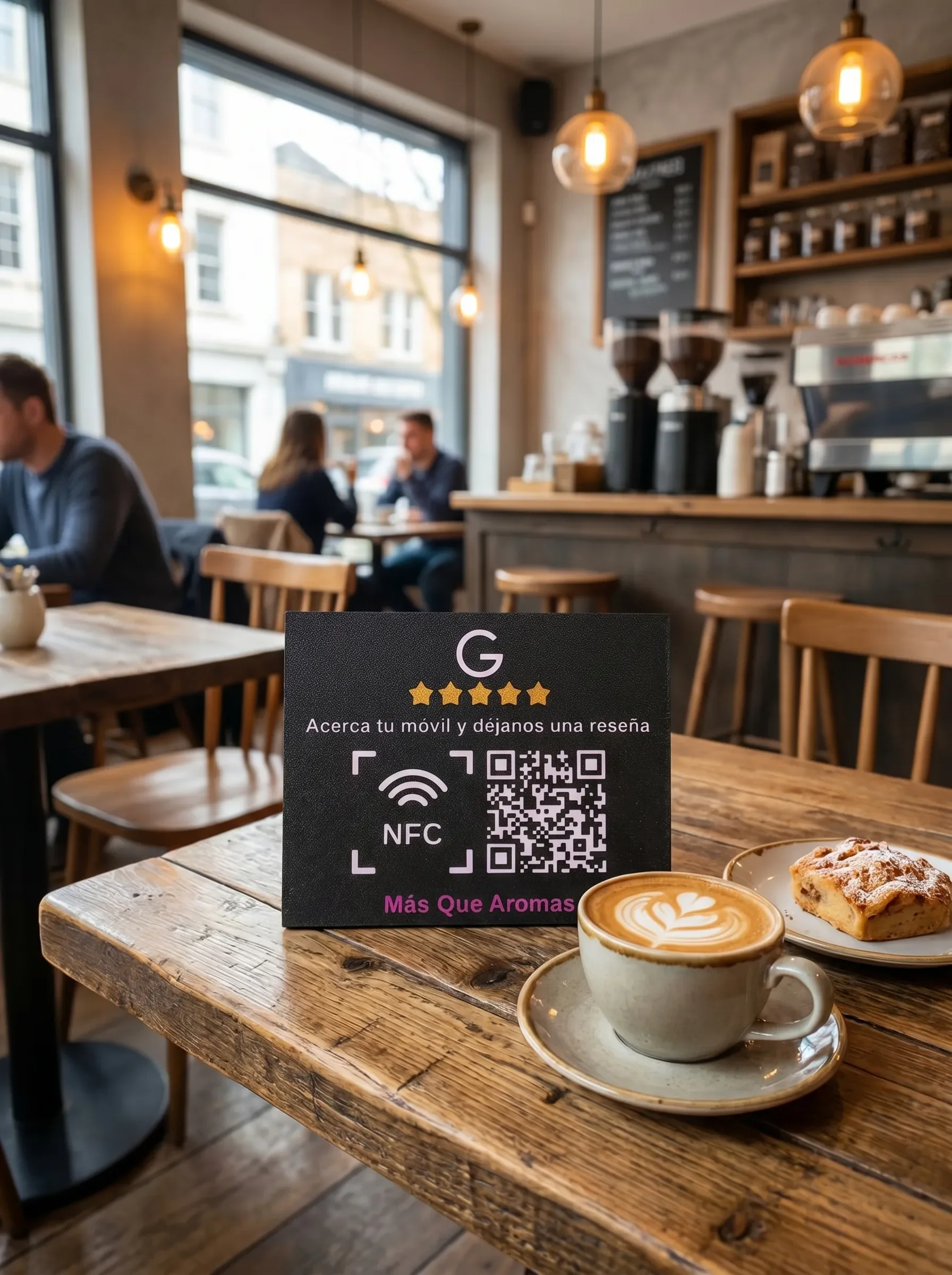Carte NFC personnalisée en PVC mat noir avec logo gravé