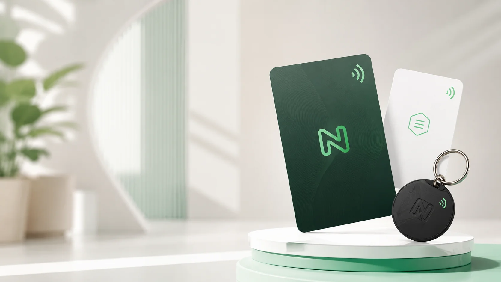 Carte NFC personnalisée en bois de noyer massif gravé au laser
